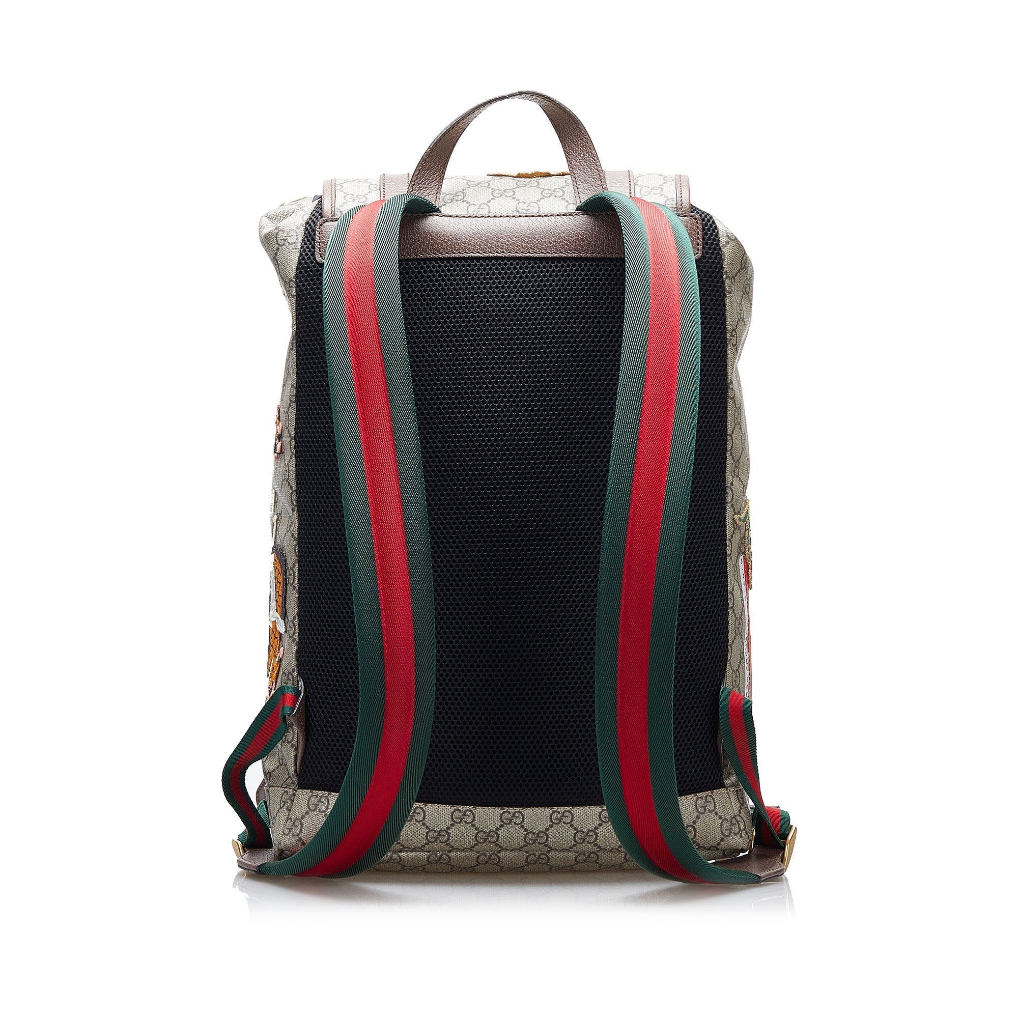 Gucci Courrier Backpack Patched GG Supreme Canvas