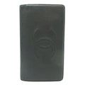 Chanel Black Leather Coco Mark wallet accessories