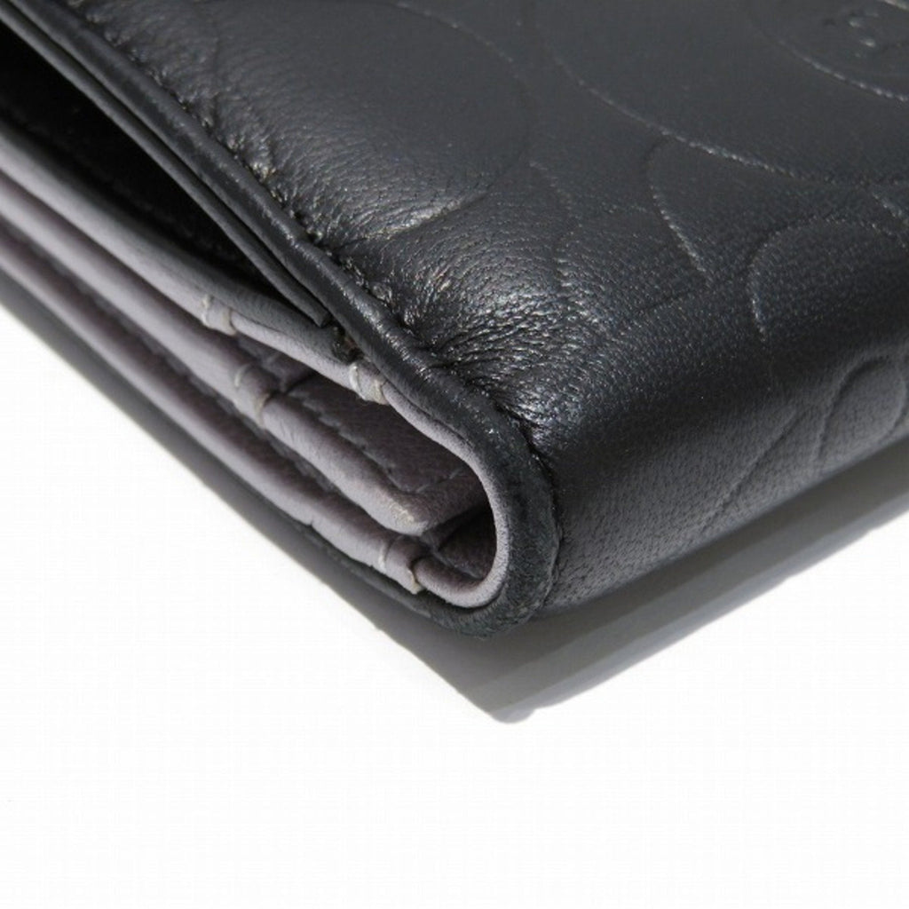 Chanel Black Leather Camellia wallet accessories
