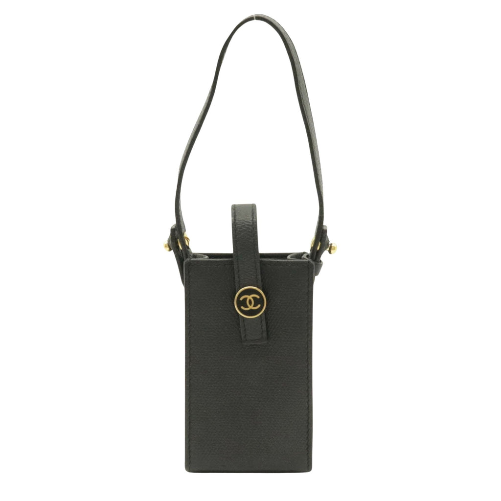 Chanel Black Leather  wallet accessories