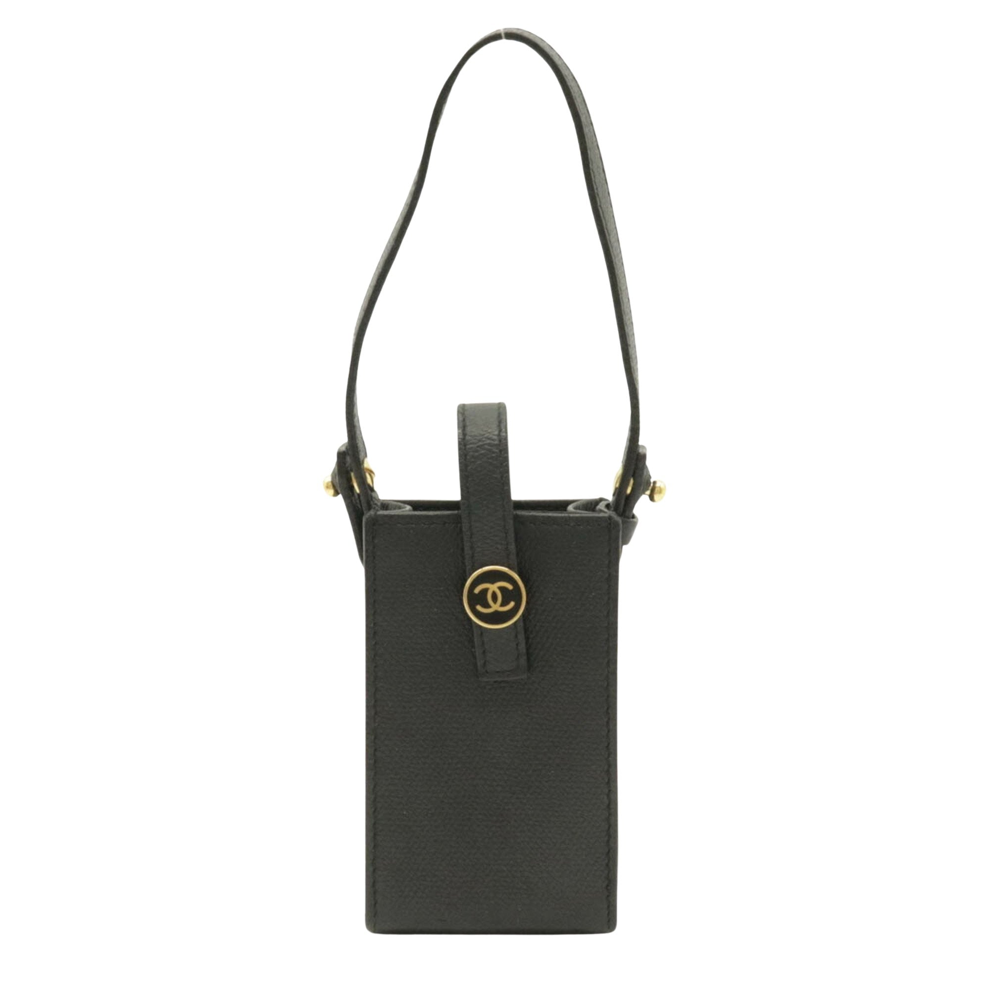 Chanel Black Leather  wallet accessories