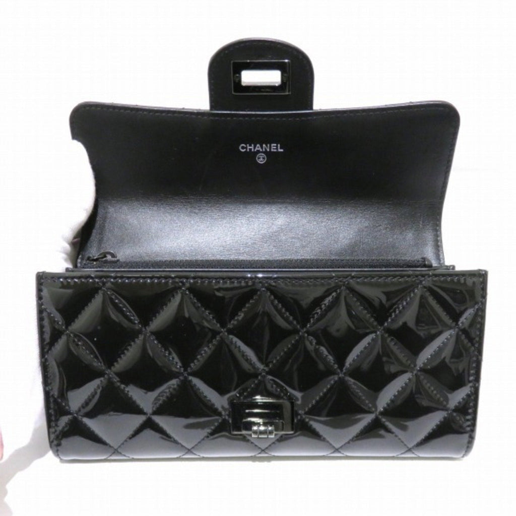 Chanel Black Patent leather  wallet accessories