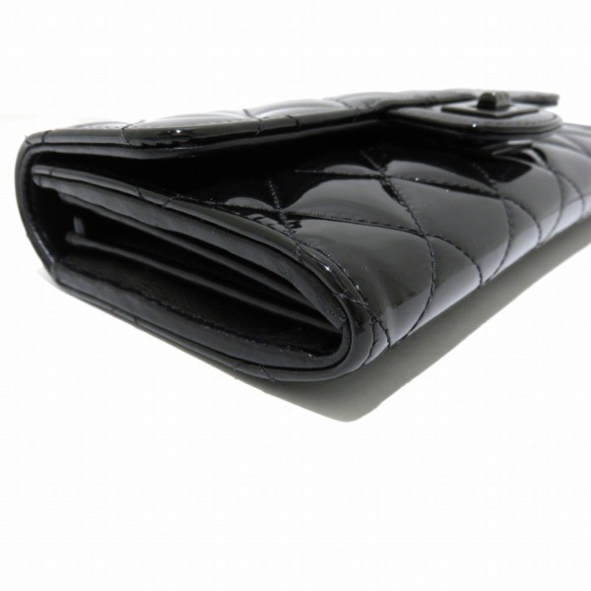 Chanel Black Patent leather  wallet accessories