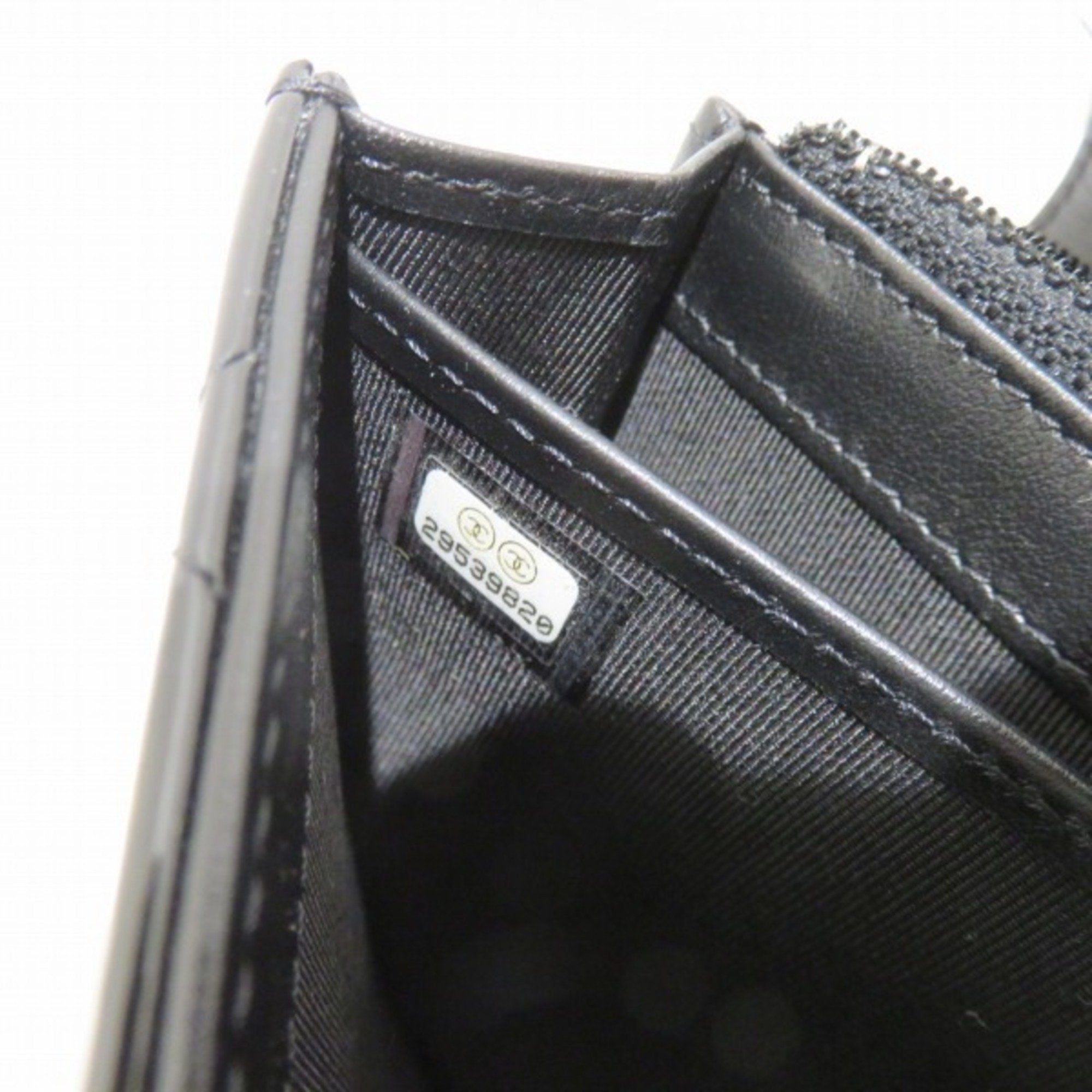 Chanel Black Patent leather  wallet accessories