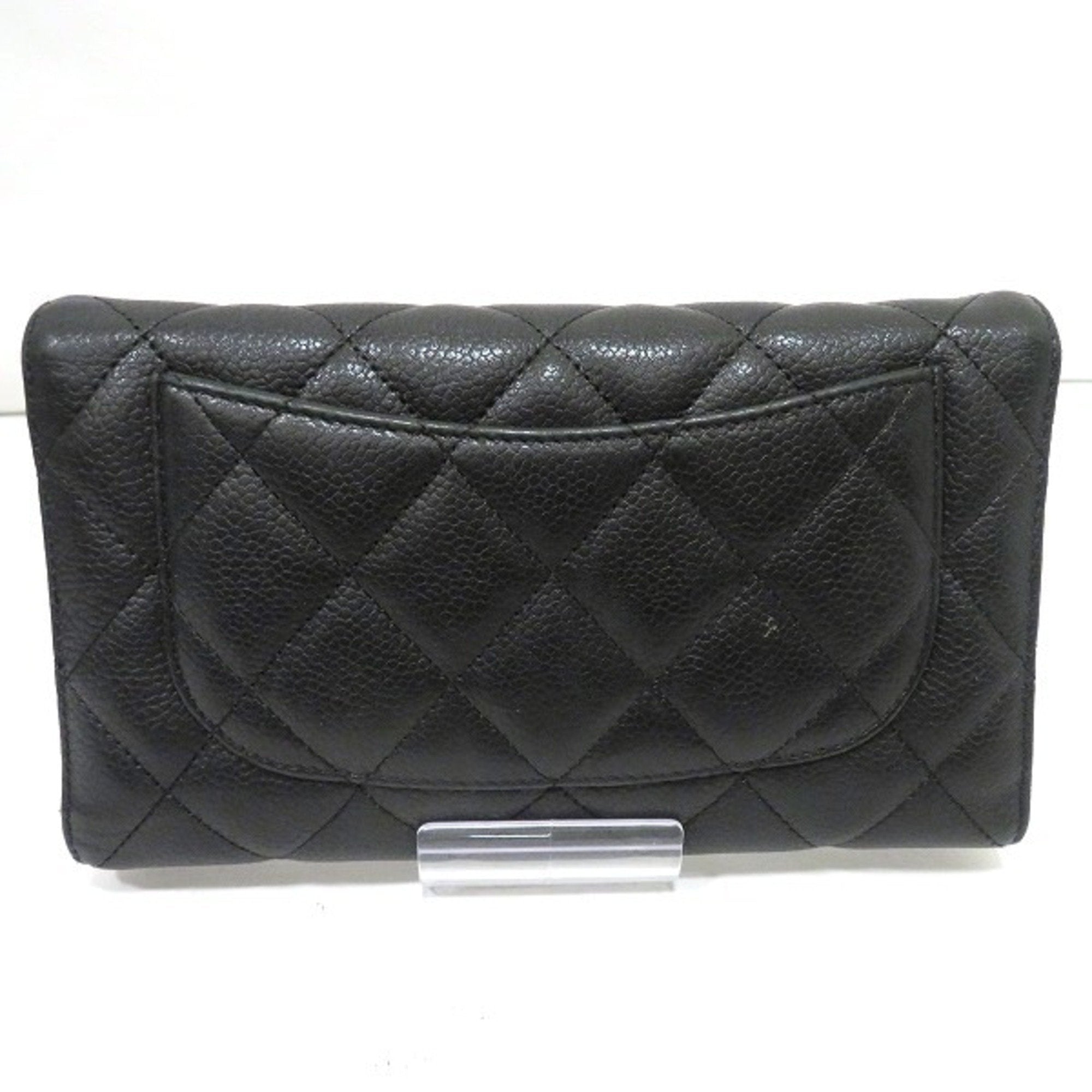 Chanel Black Leather Timeless wallet accessories