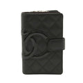 Chanel Black Calfskin Cambon wallet accessories