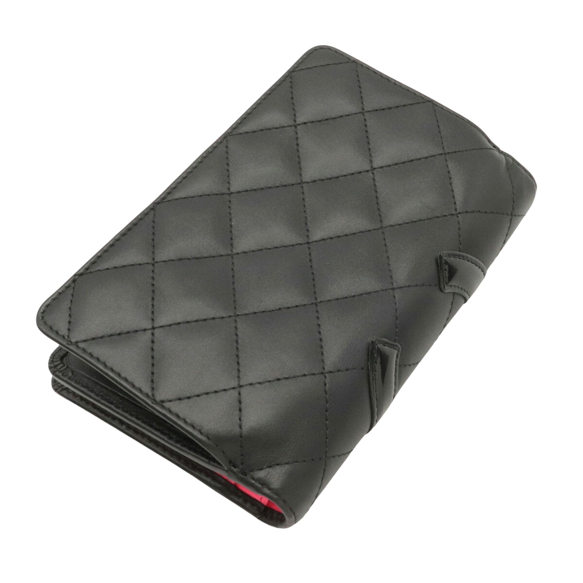 Chanel Black Calfskin Cambon wallet accessories