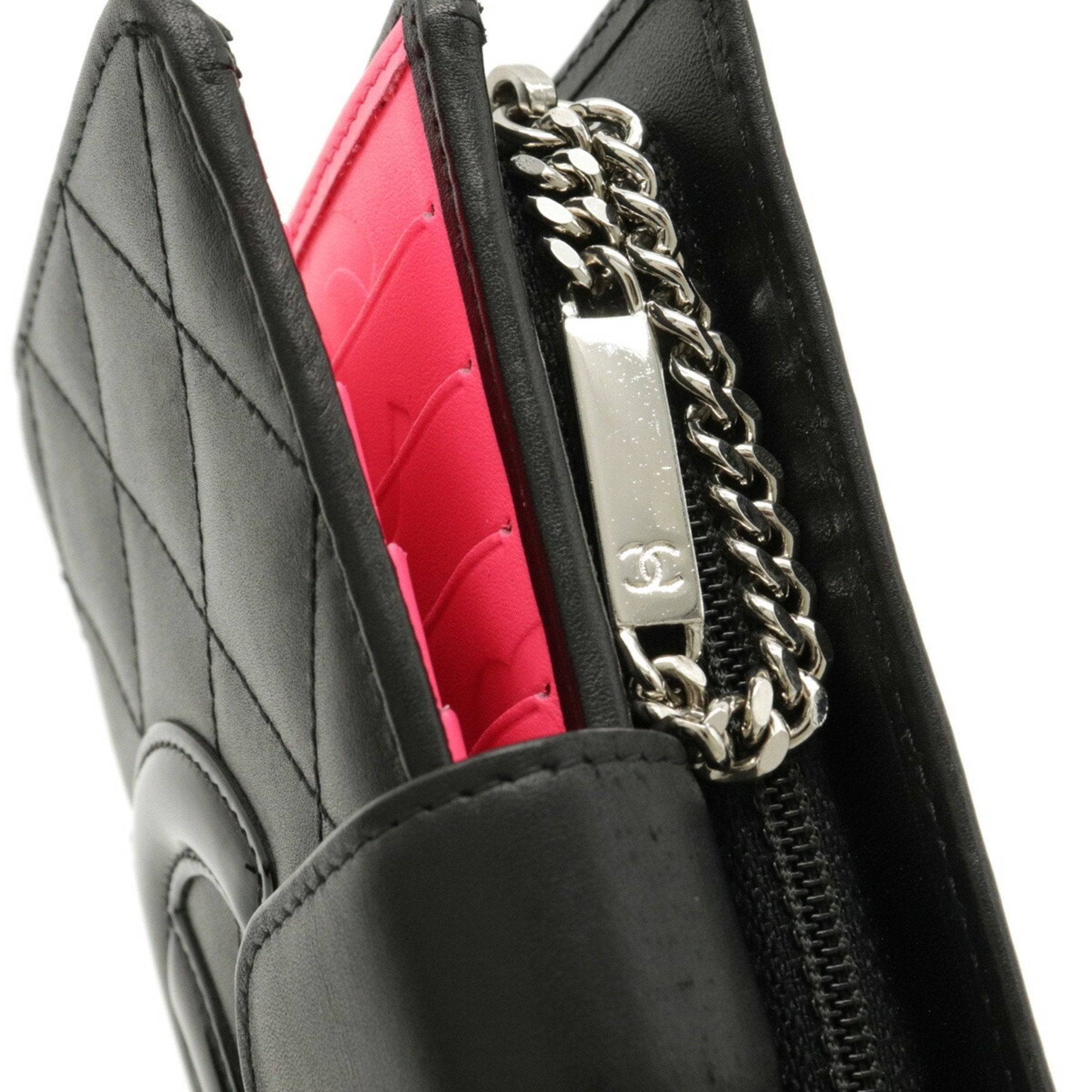 Chanel Black Calfskin Cambon wallet accessories