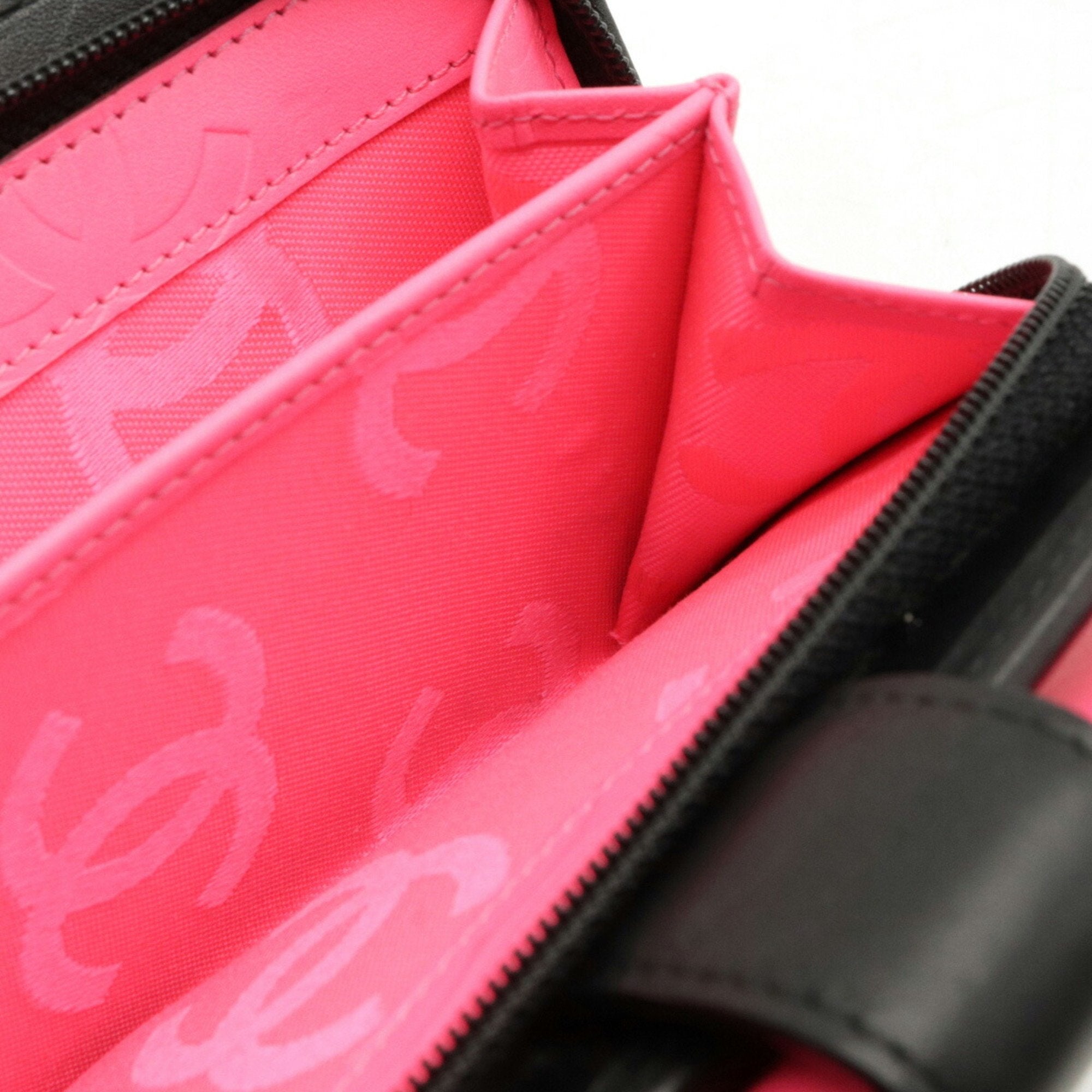 Chanel Black Calfskin Cambon wallet accessories