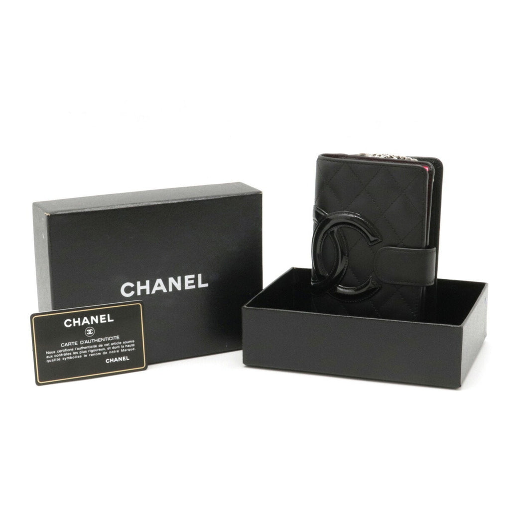 Chanel Black Calfskin Cambon wallet accessories