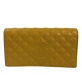 Chanel Yellow Leather  wallet accessories