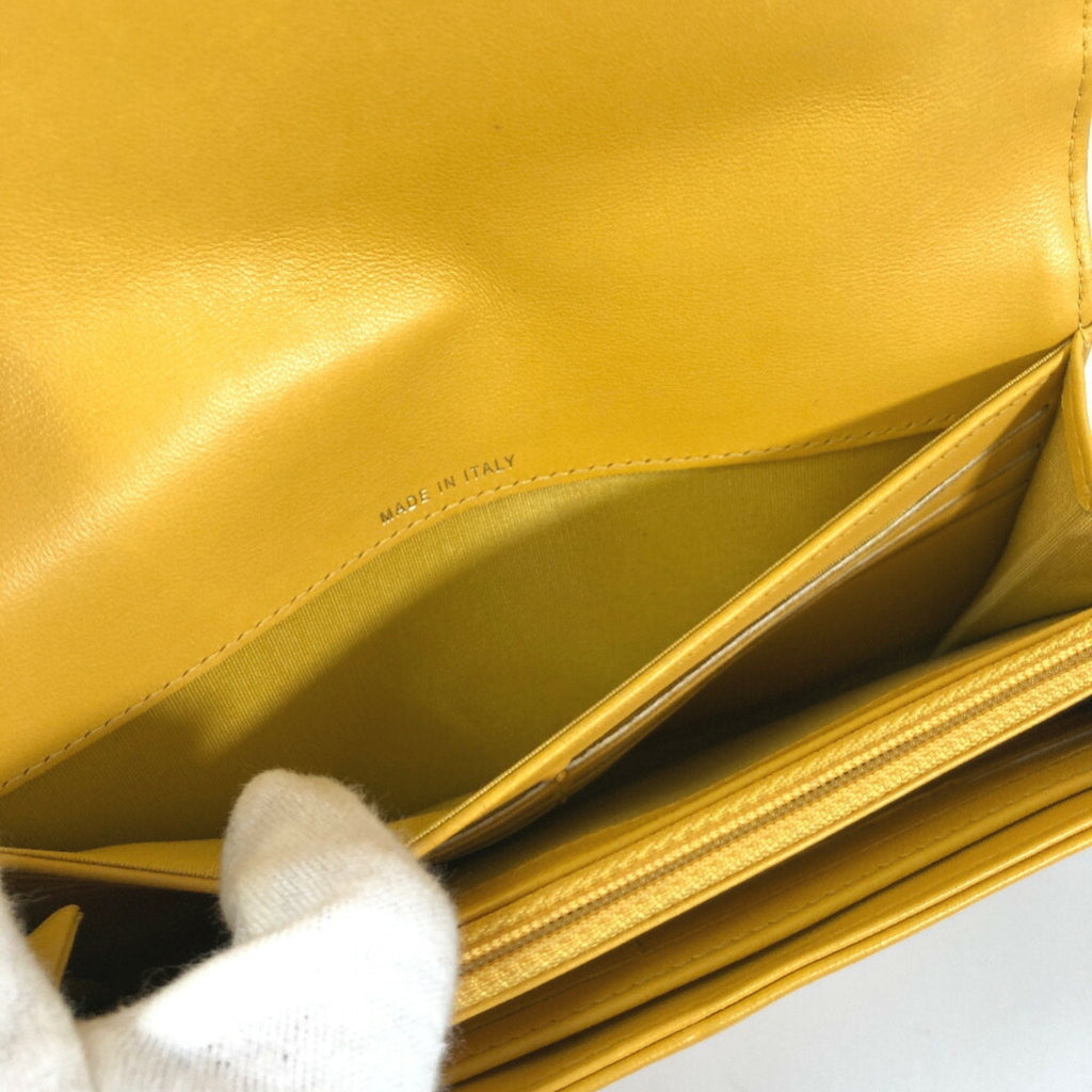 Chanel Yellow Leather  wallet accessories