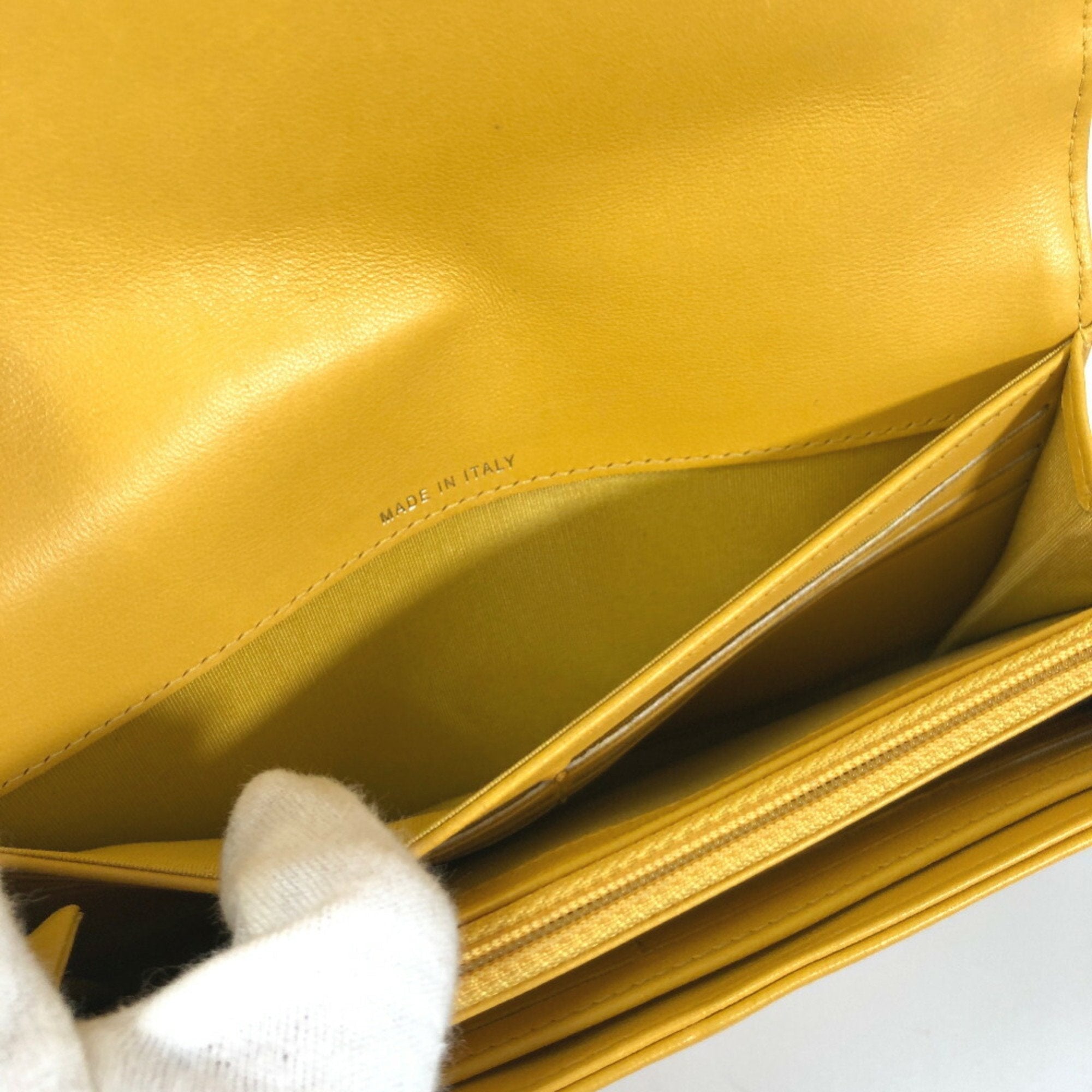 Chanel Yellow Leather  wallet accessories