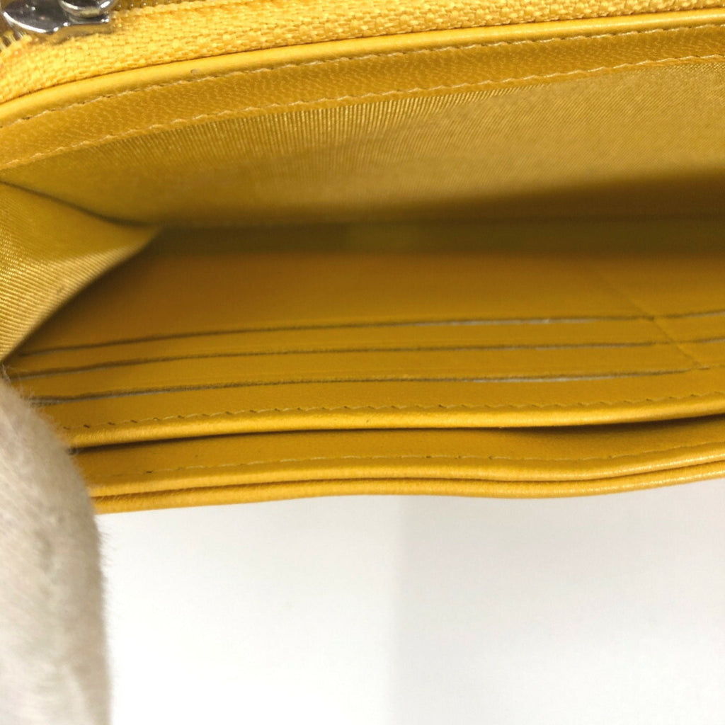 Chanel Yellow Leather  wallet accessories