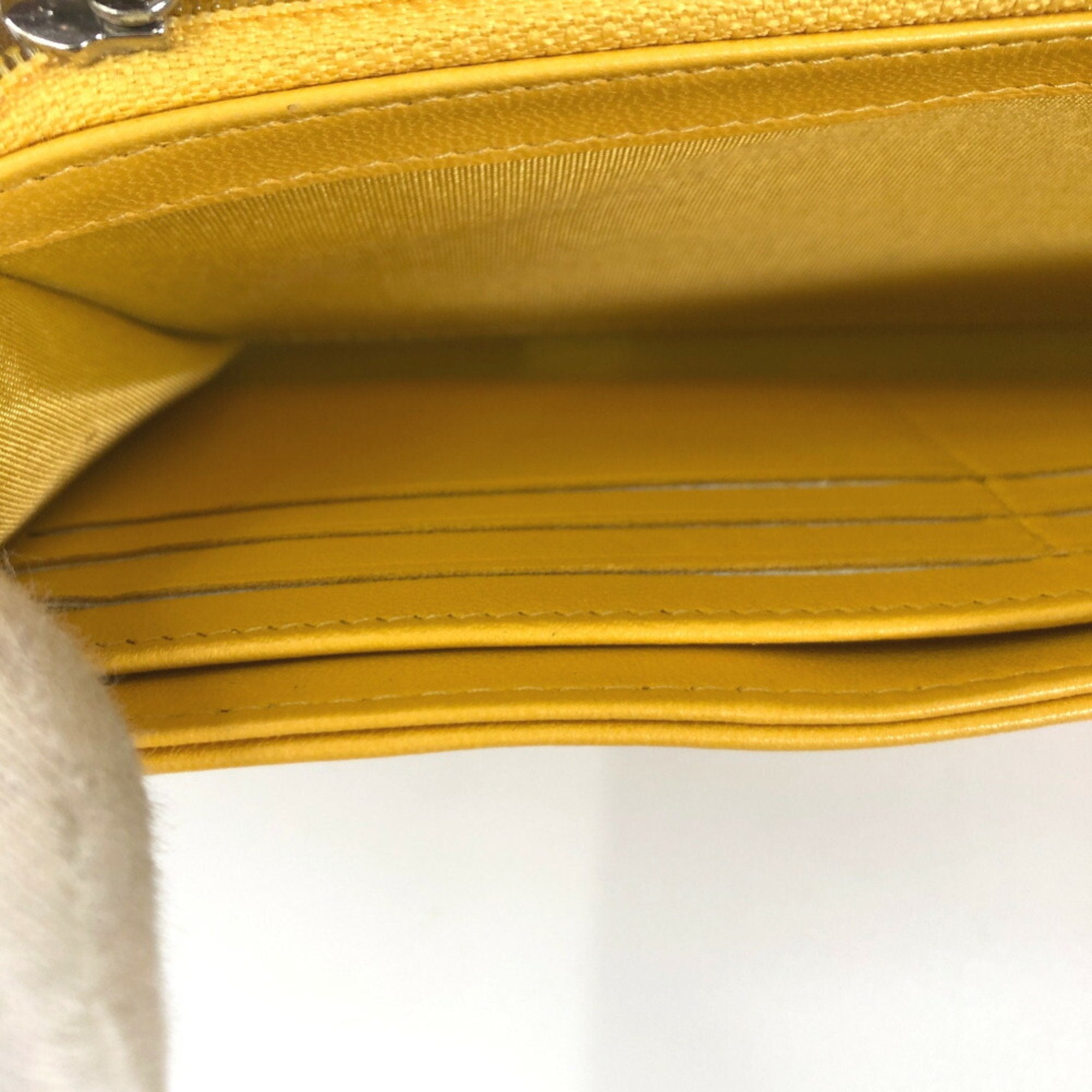 Chanel Yellow Leather  wallet accessories