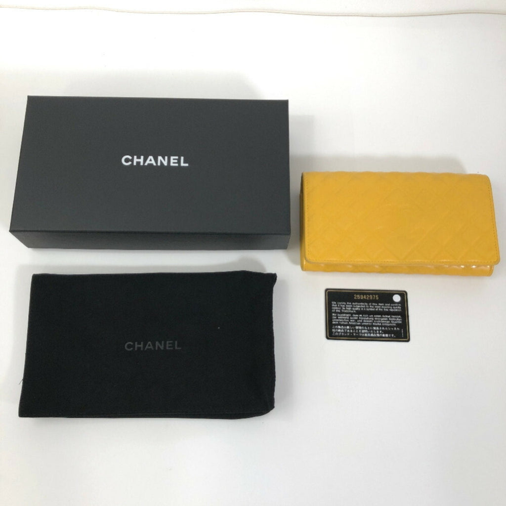 Chanel Yellow Leather  wallet accessories