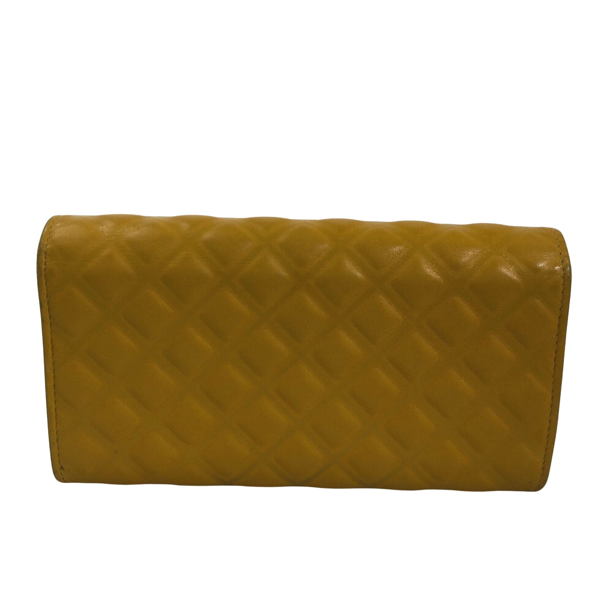 Chanel Yellow Leather  wallet accessories