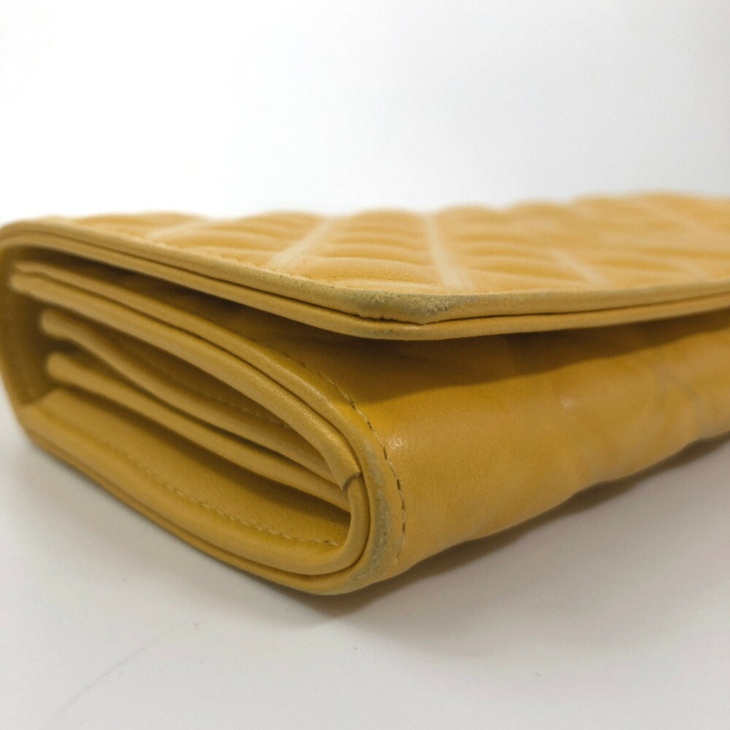 Chanel Yellow Leather  wallet accessories