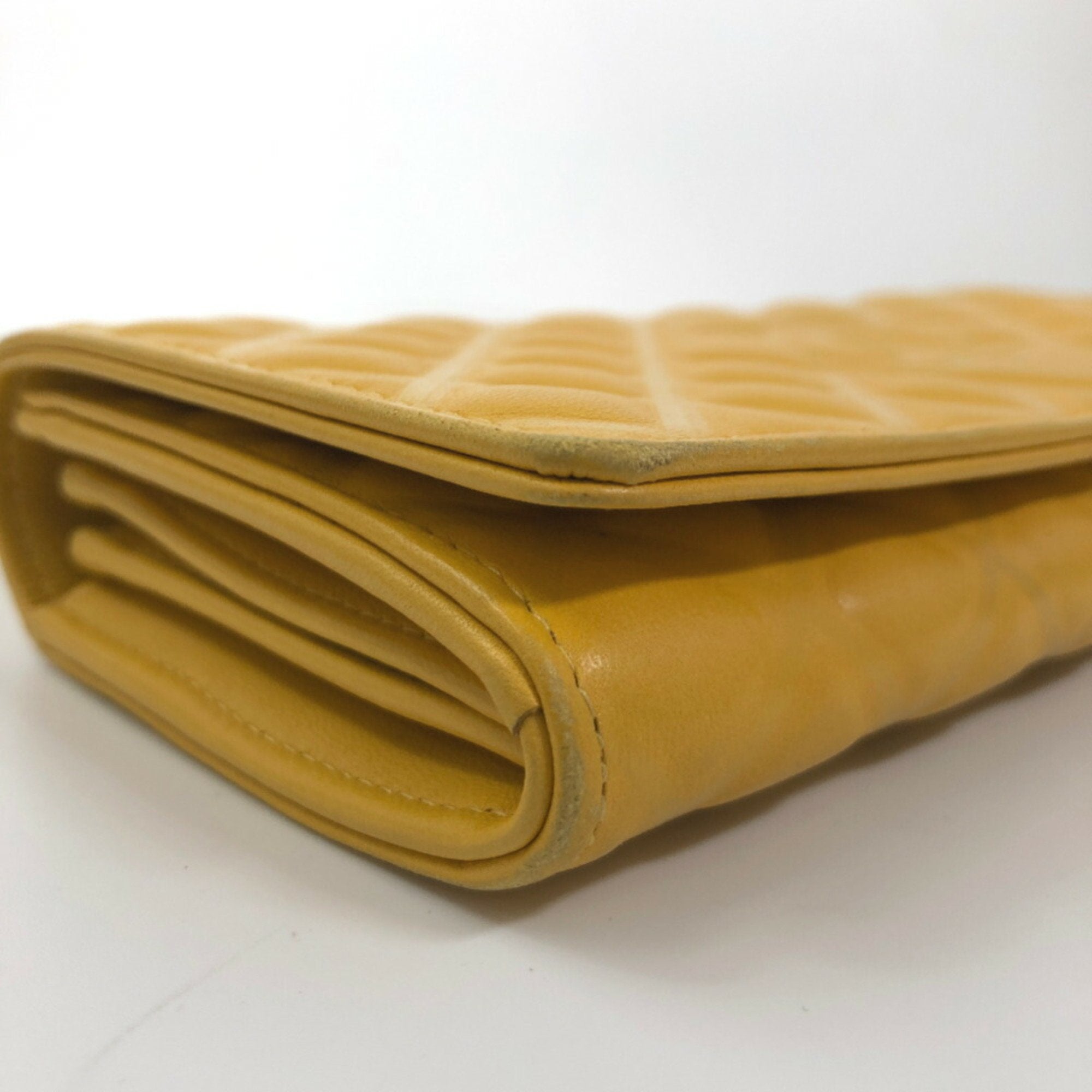 Chanel Yellow Leather  wallet accessories