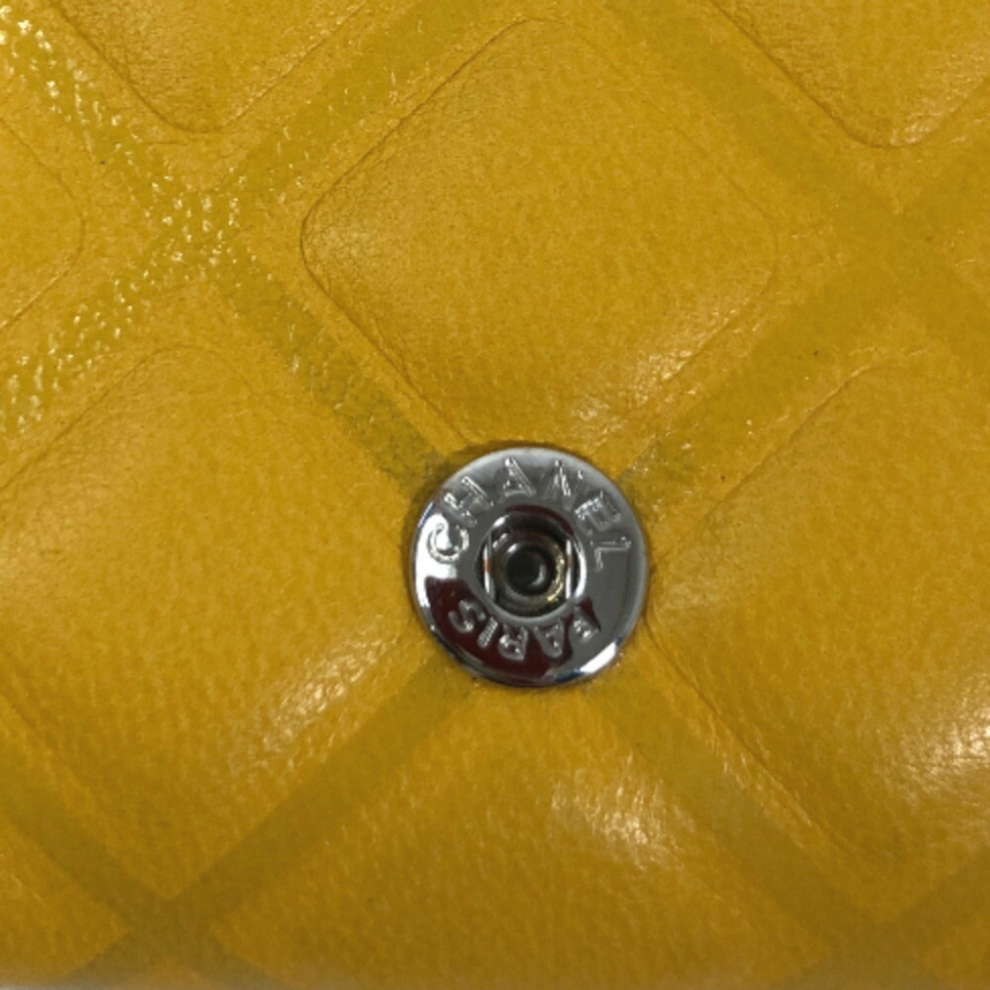 Chanel Yellow Leather  wallet accessories