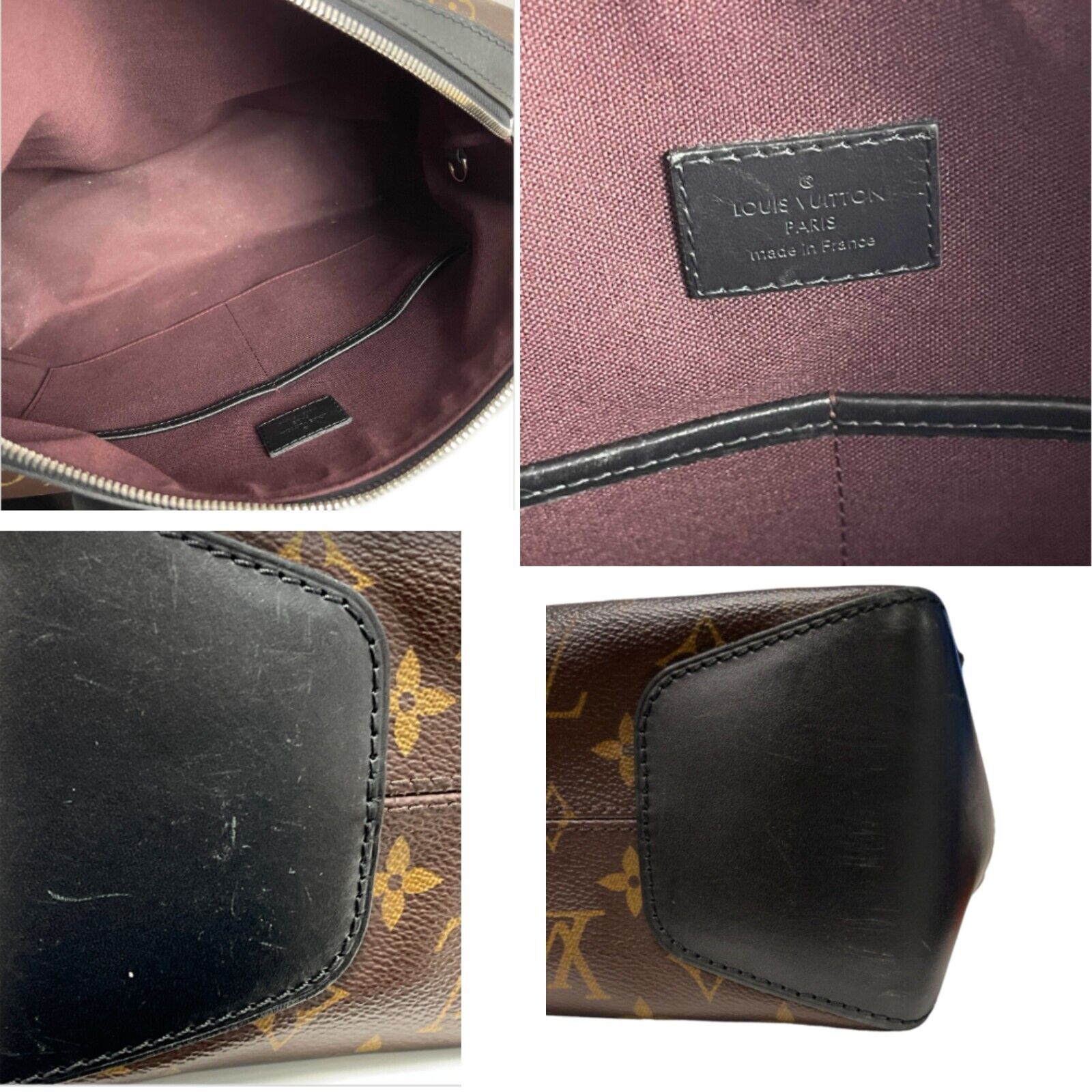 LOUIS VUITTON Monogram Macassar Torres Messenger Brown Handbag