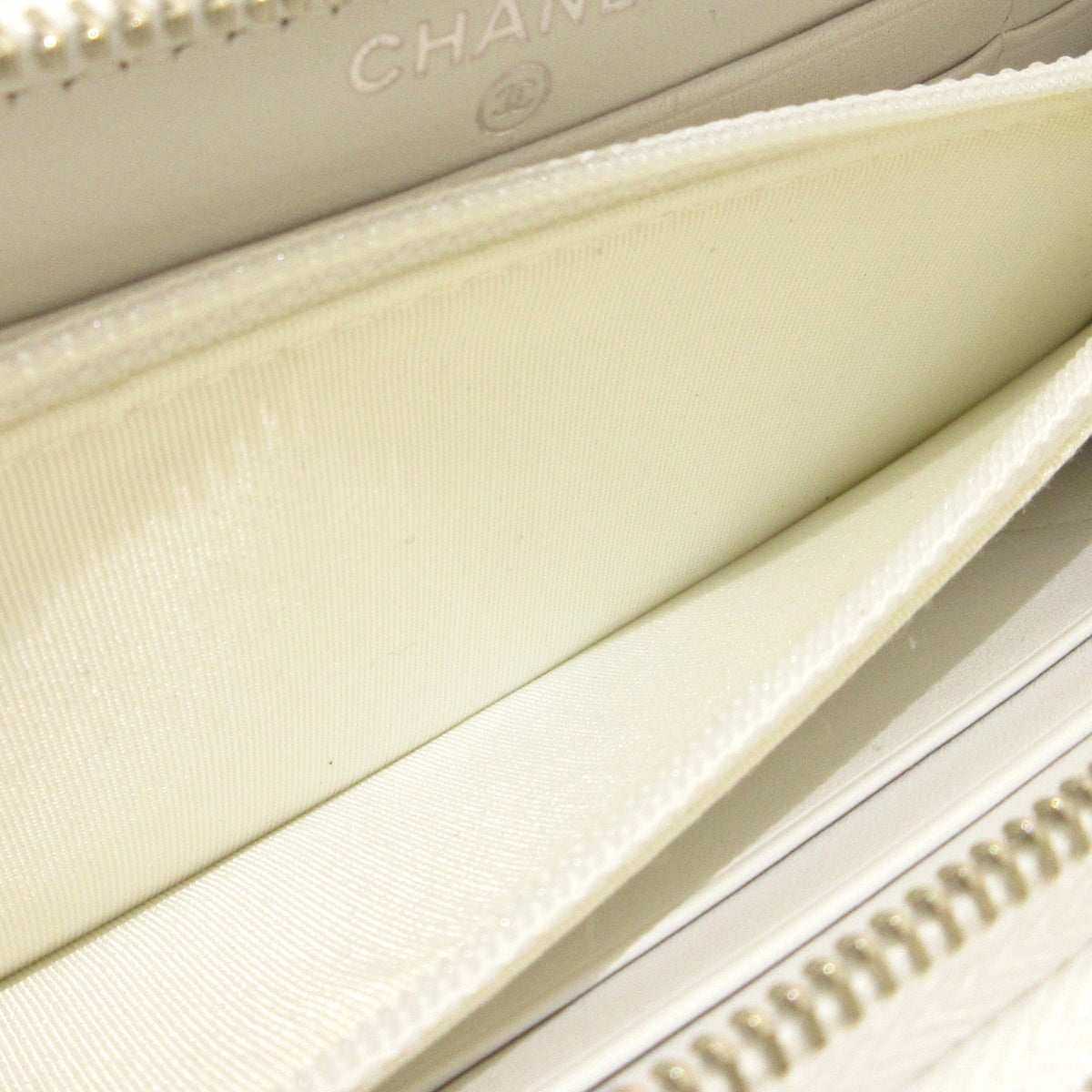 Chanel Black-white Leather  wallet accessories