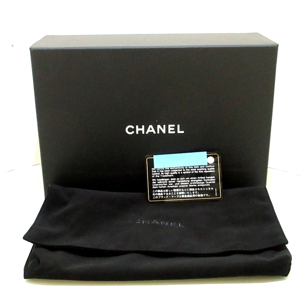 Chanel Black-white Leather  wallet accessories