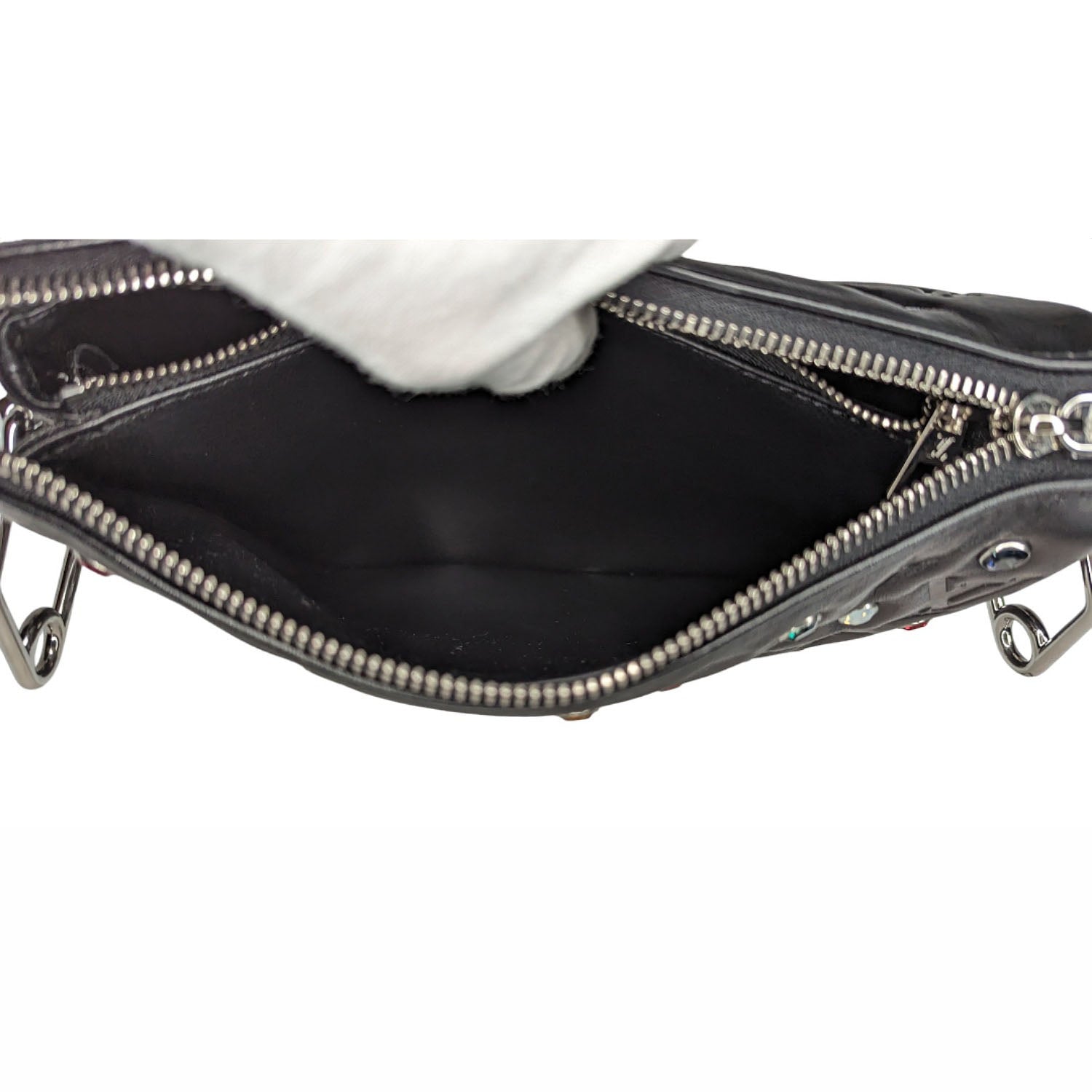 Louis Vuitton Monogram Embossed Crystal Embellished Coussin BB Bag