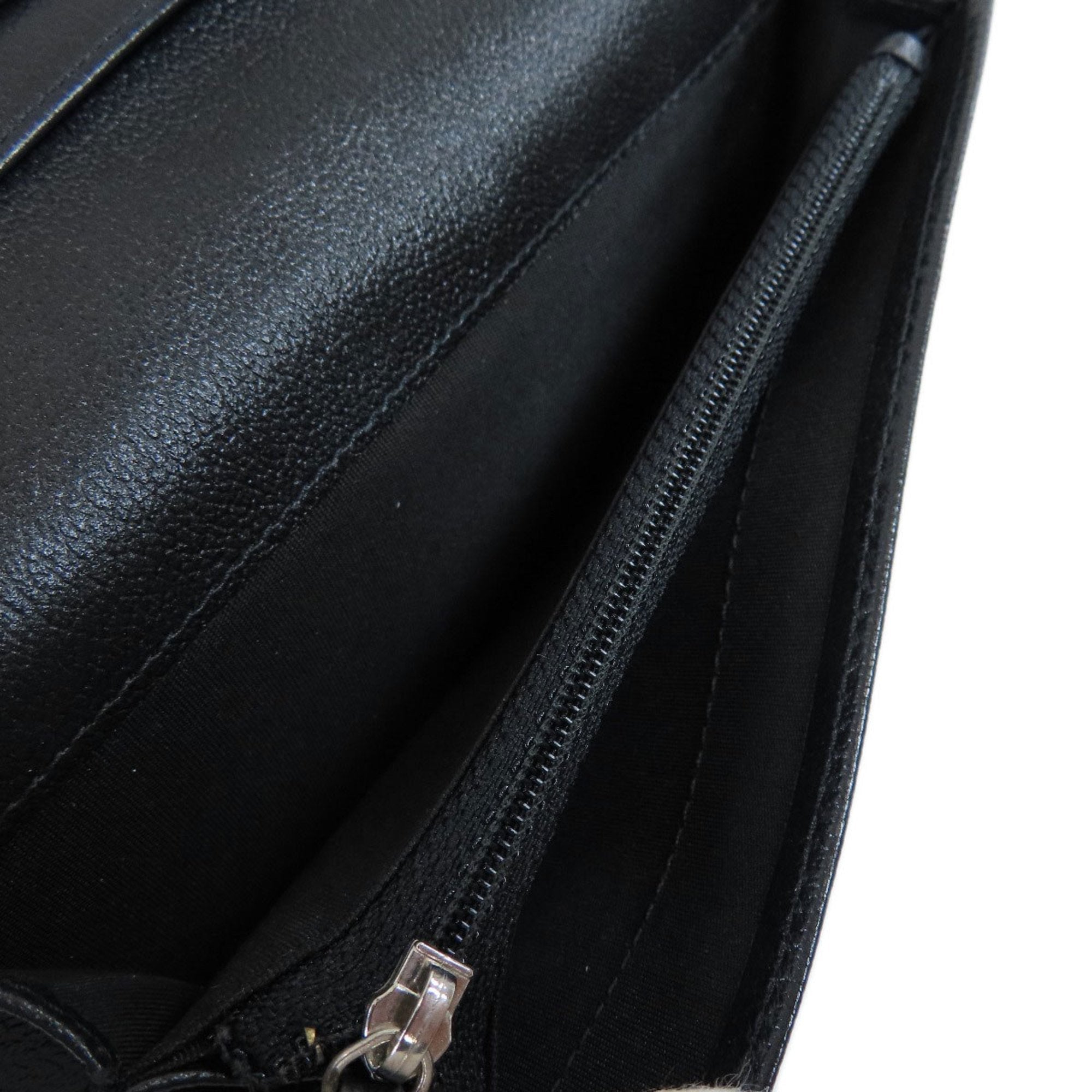 Chanel Black Leather Camellia wallet accessories