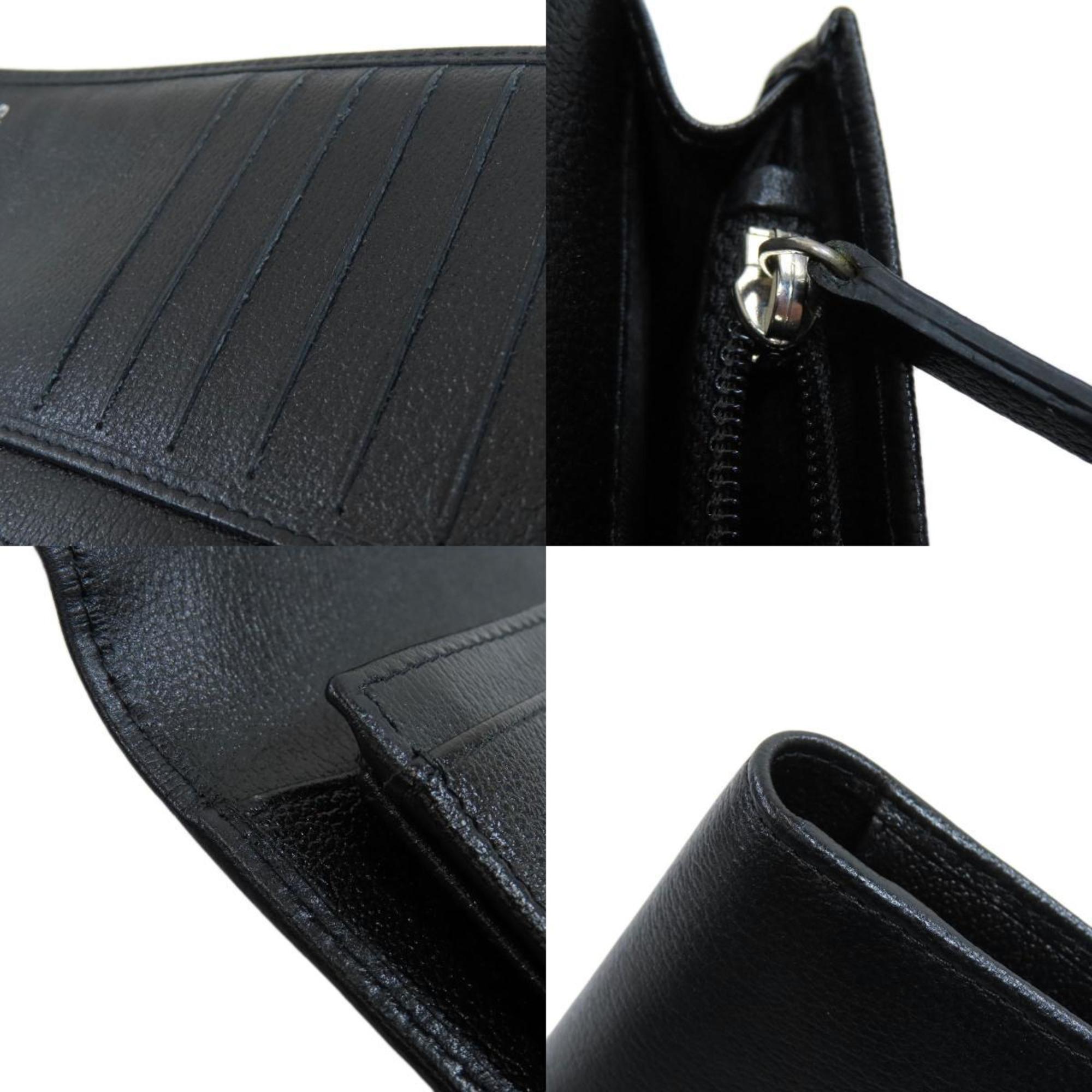 Chanel Black Leather Camellia wallet accessories