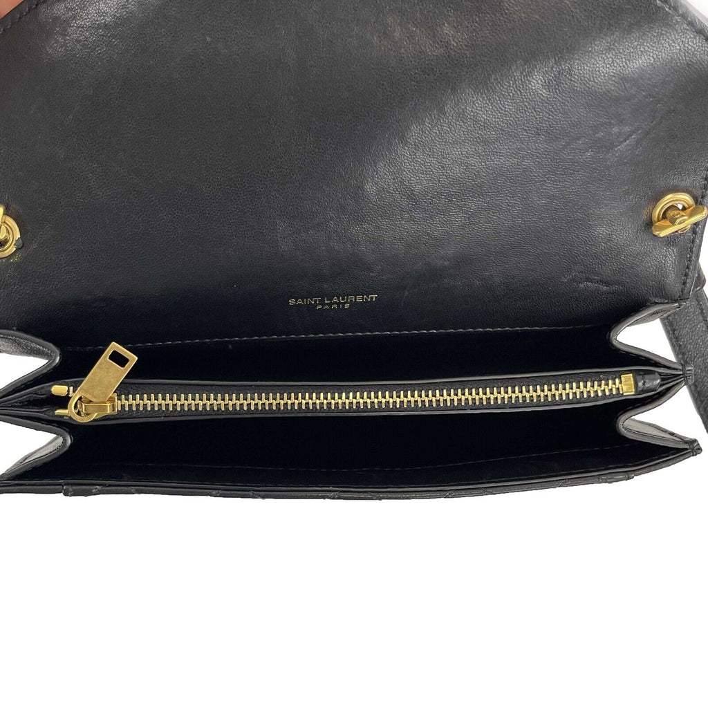 SAINT LAURENT - Gaby Mini Satchel in Black Quilted Lambskin Leather - Crossbody