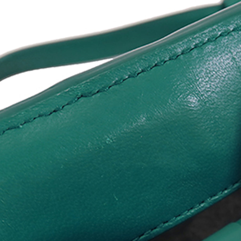 SALE Bottega Veneta Grasp Mint Green Intrecciato Leather