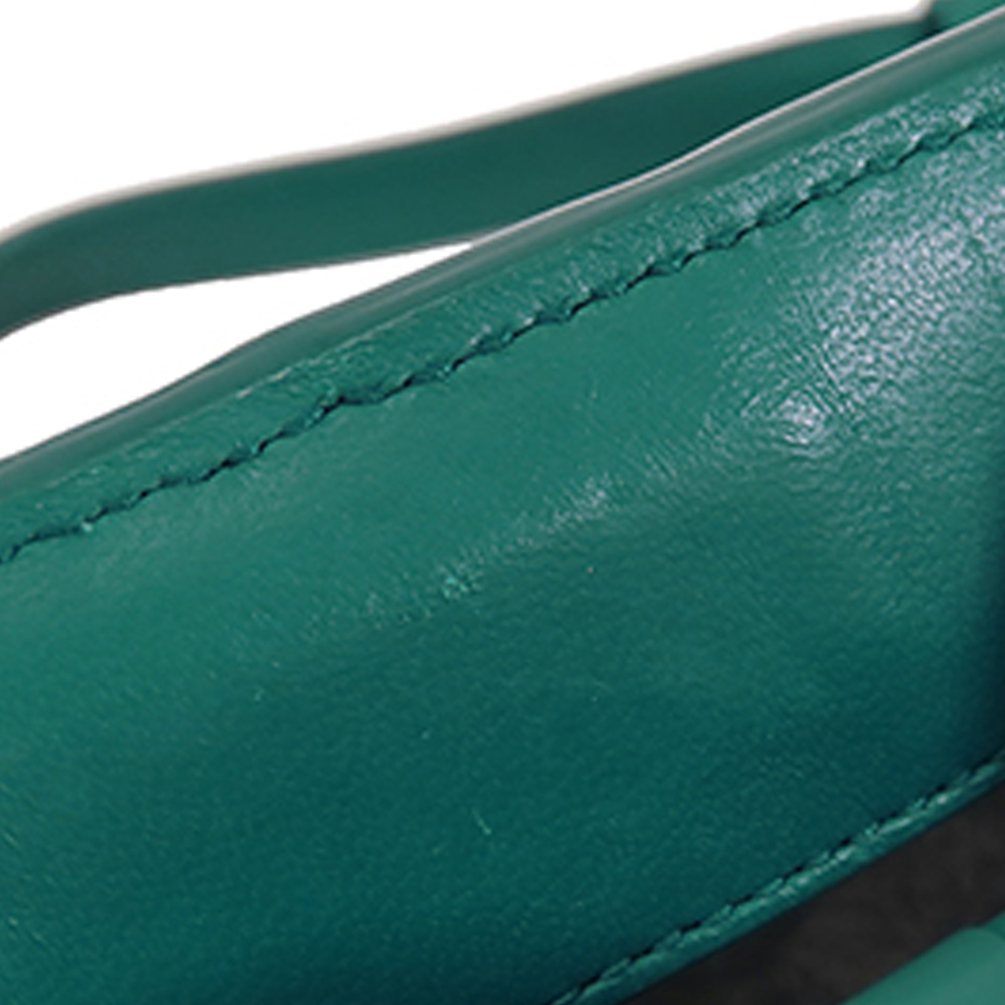SALE Bottega Veneta Grasp Mint Green Intrecciato Leather