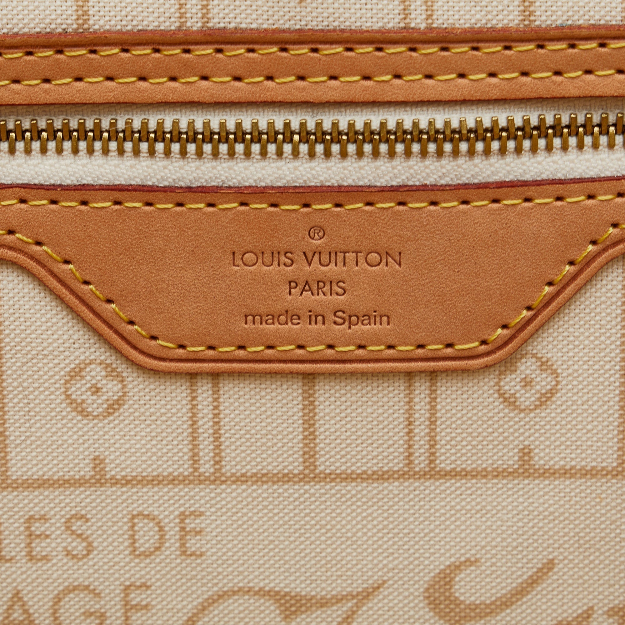 LOUIS VUITTON Damier Azur Neverfull MM Tote Bag