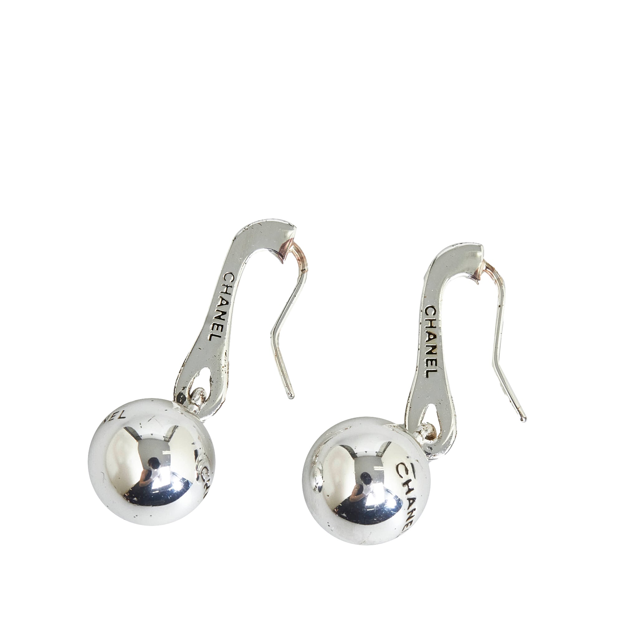 CHANEL CC Ball Earrings Costume Earrings