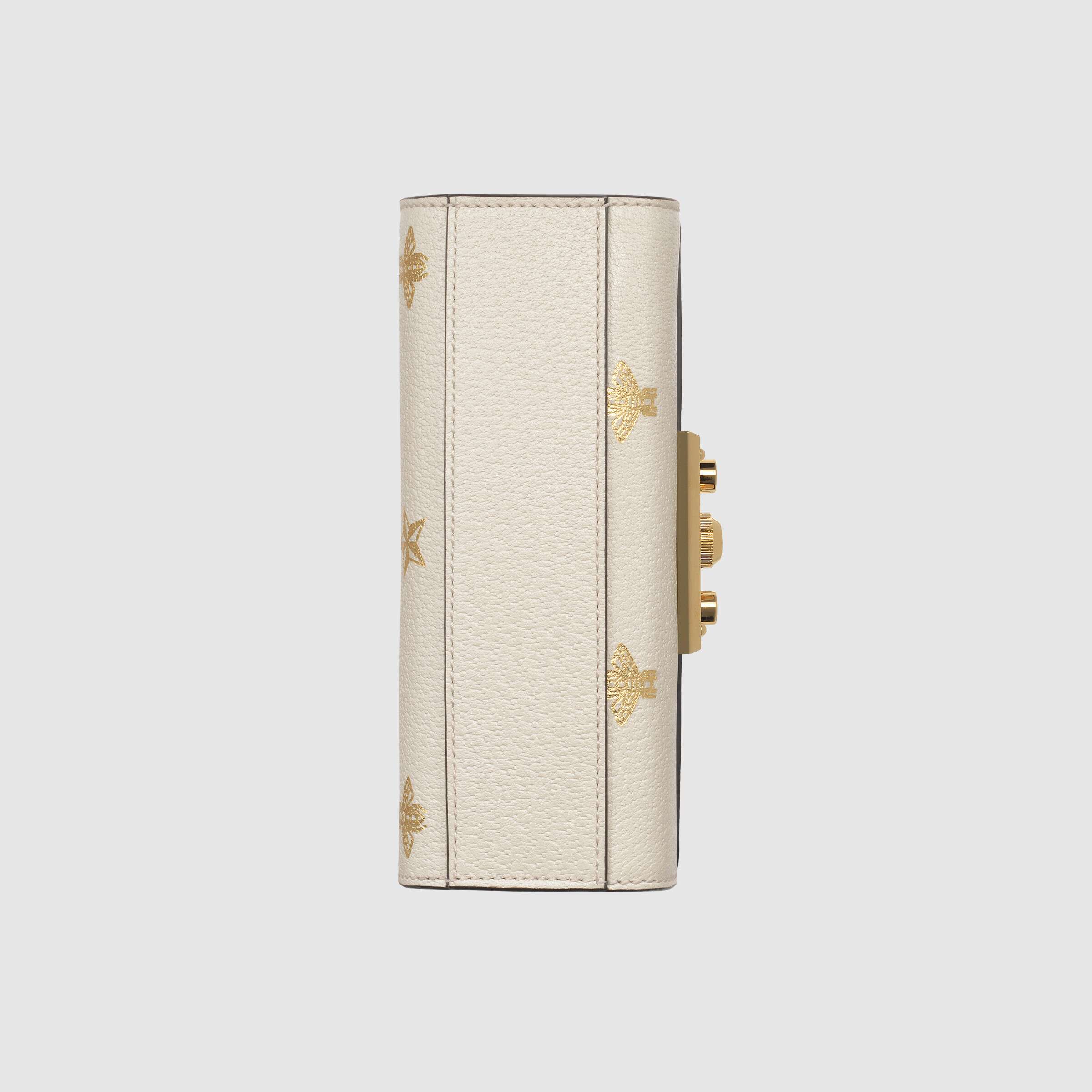 Gucci Padlock Bee Star Small Shoulder Bag White
