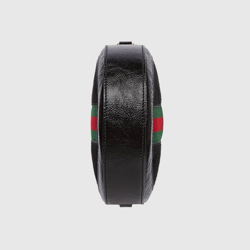 Gucci Ophidia Mini Round Shoulder Bag Black
