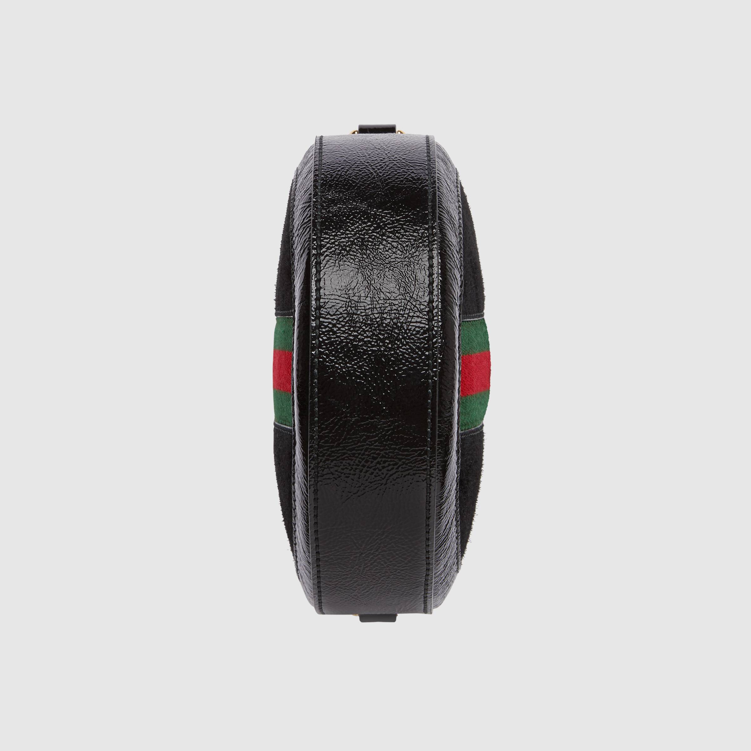 Gucci Ophidia Mini Round Shoulder Bag Black