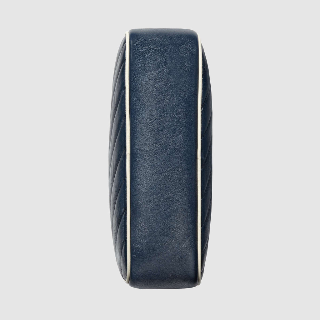 Gucci GG Marmont Matelassé Shoulder Bag Blue
