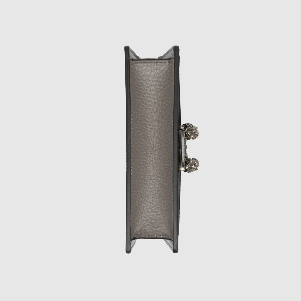 Gucci Dionysus Leather Super Mini Bag Grey