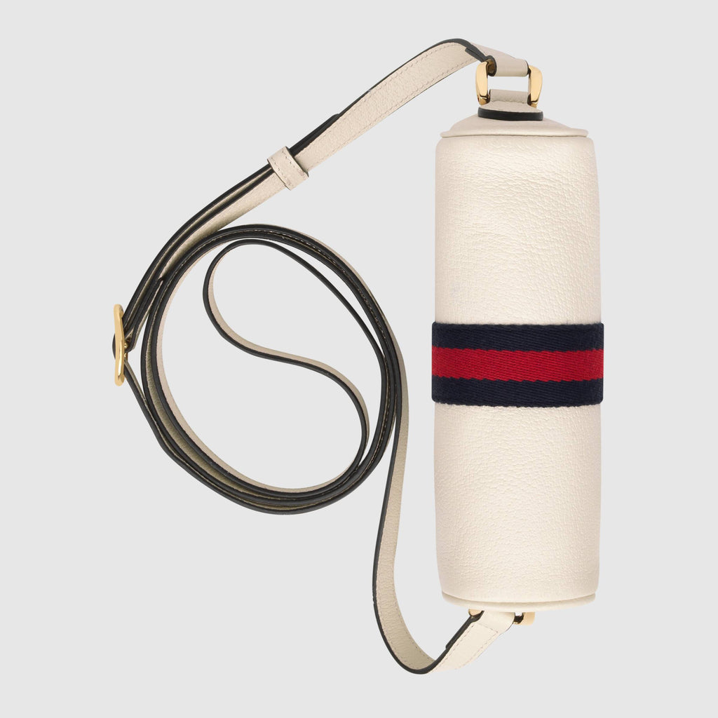 Gucci Ophidia Leather Mini Bag White