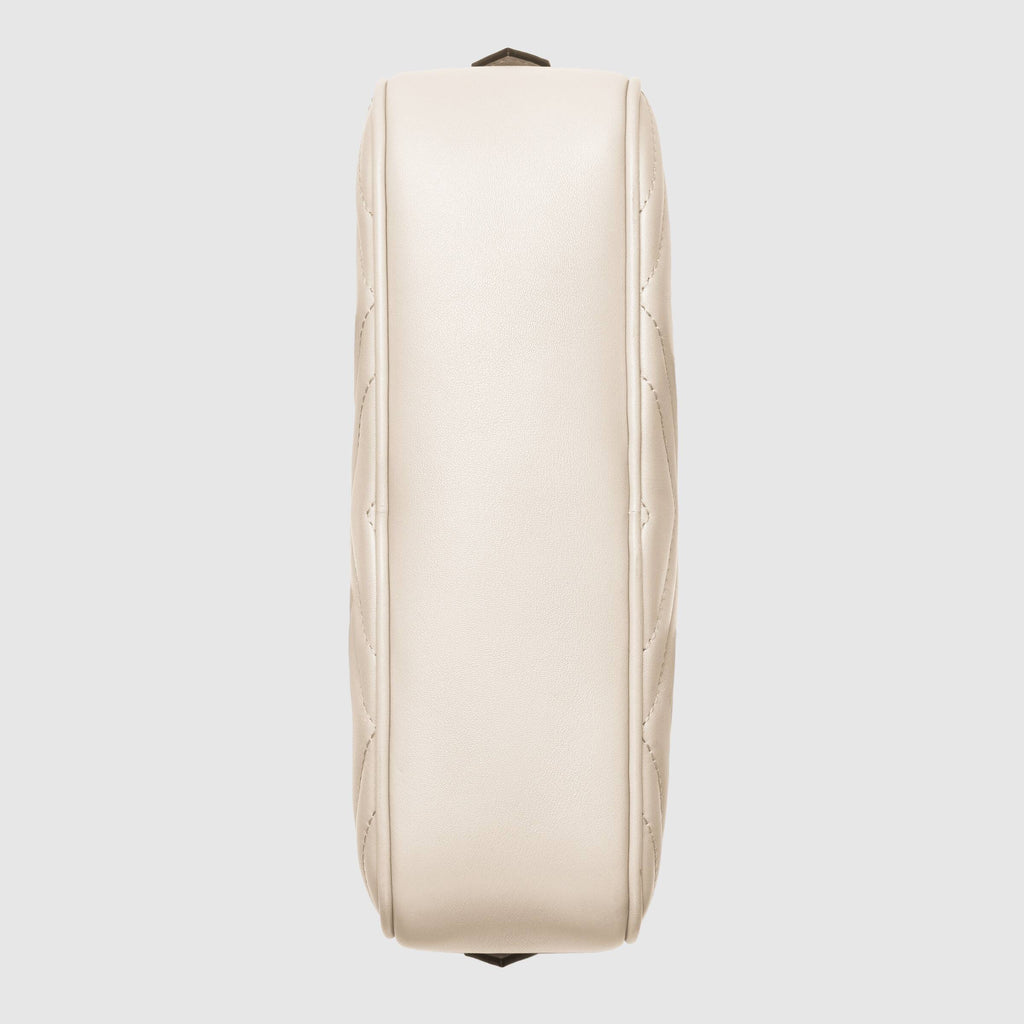 Gucci GG Marmont Small Matelassé Shoulder Bag White