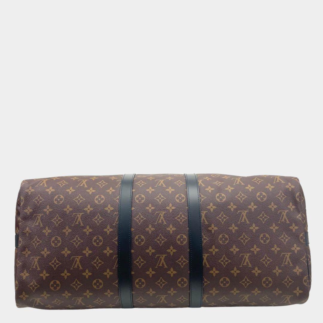 LOUIS VUITTON Monogram Macassar Keepall Bandoulière 55