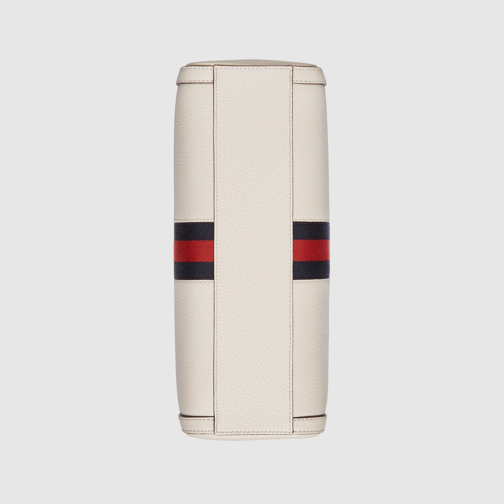 Gucci Ophidia Medium Top Handle Bag White