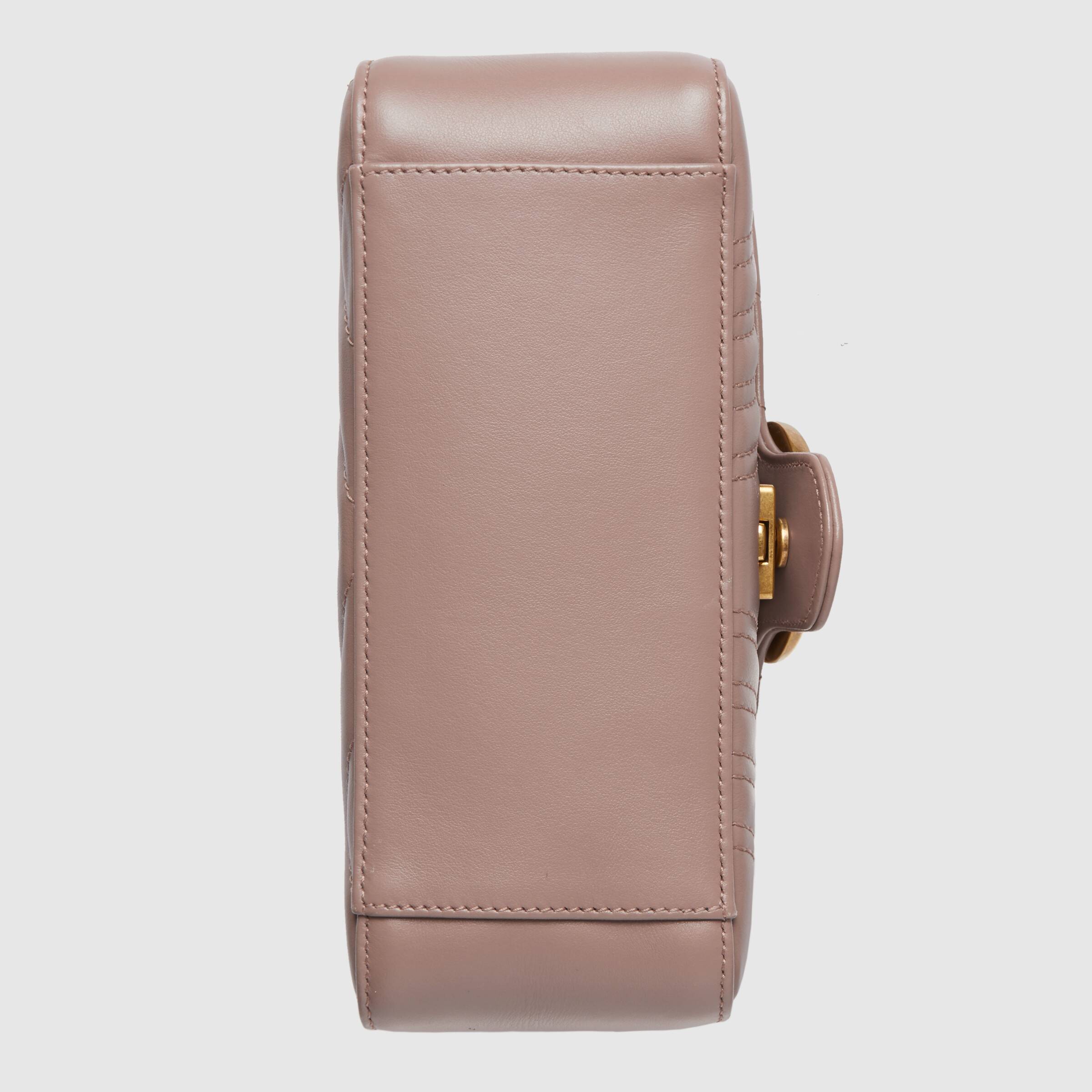Gucci GG Marmont Mini Top Handle Bag Dusty Pink