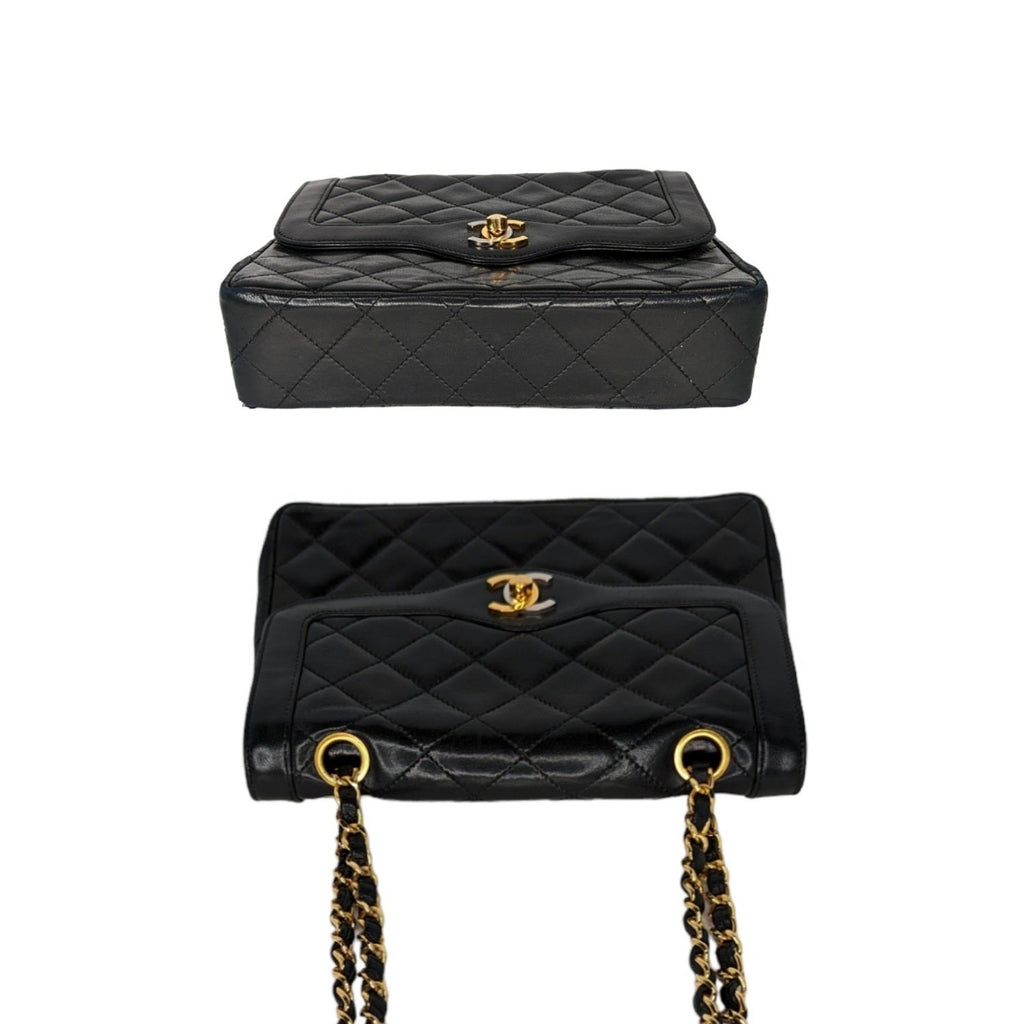 Chanel bag Vintage Black Coco Paris Double Flap Bag