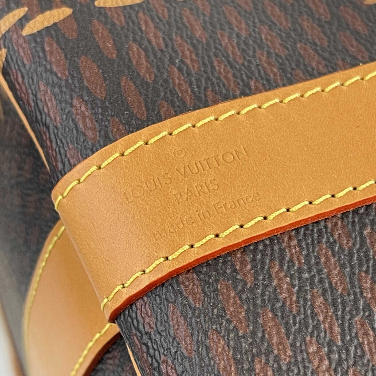 LOUIS VUITTON NEW LV x NIGO Virgil Abloh Keepall Bandouliere 50 Brown Bag