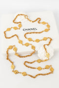 Collier / sautoir en m��tal dor�� Chanel