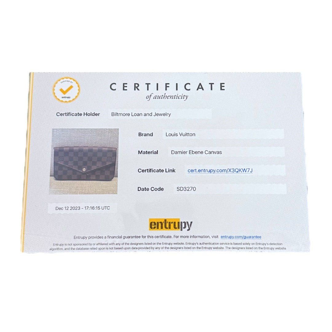 Louis Vuitton Damier Ebene Pochette Felice