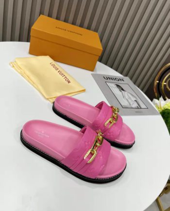 louis vuitton Sunset Flat Comfort Mule Pink For Women 1A9RAW